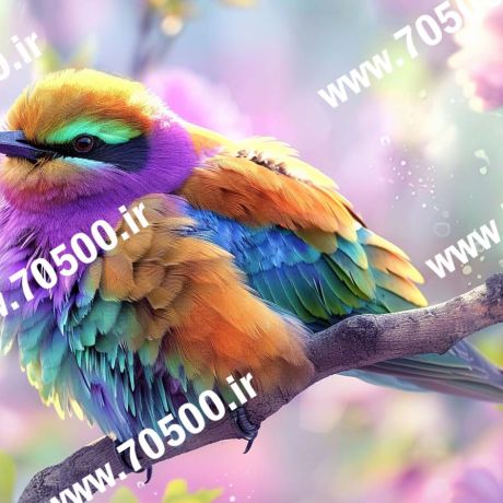 عکس پرنده رنگارنگ با کیفیت