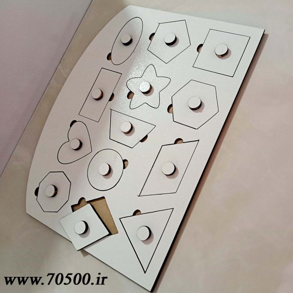 پازل چوبی اشکال هندسی