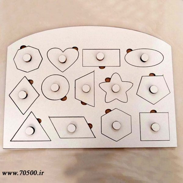 پازل چوبی اشکال هندسی