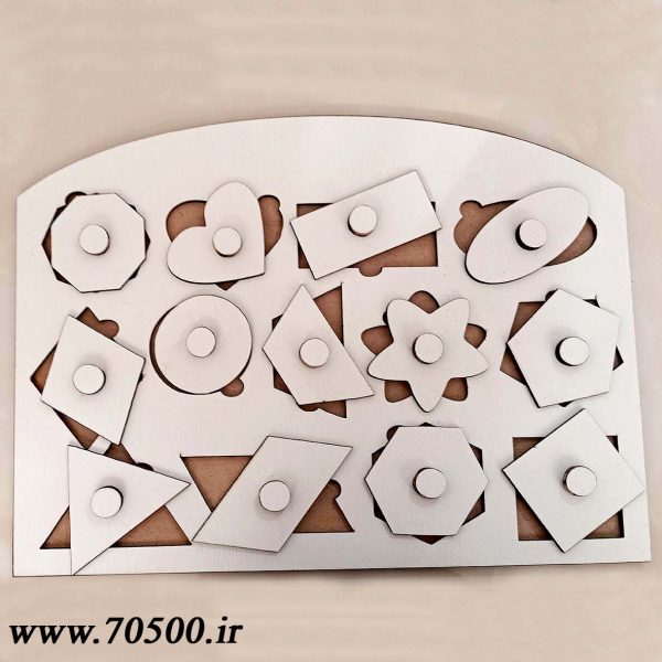 پازل چوبی اشکال هندسی