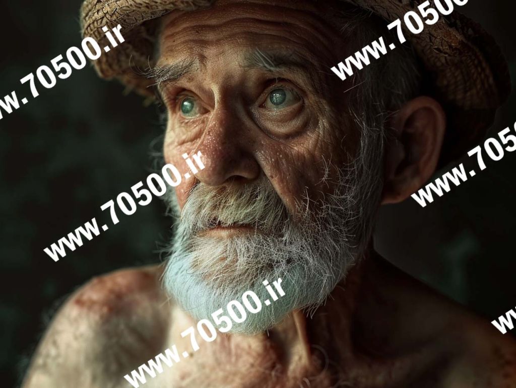 دانلود عکس با کیفیت عکس پرتره پیر مرد برای طراحی و نقاشی