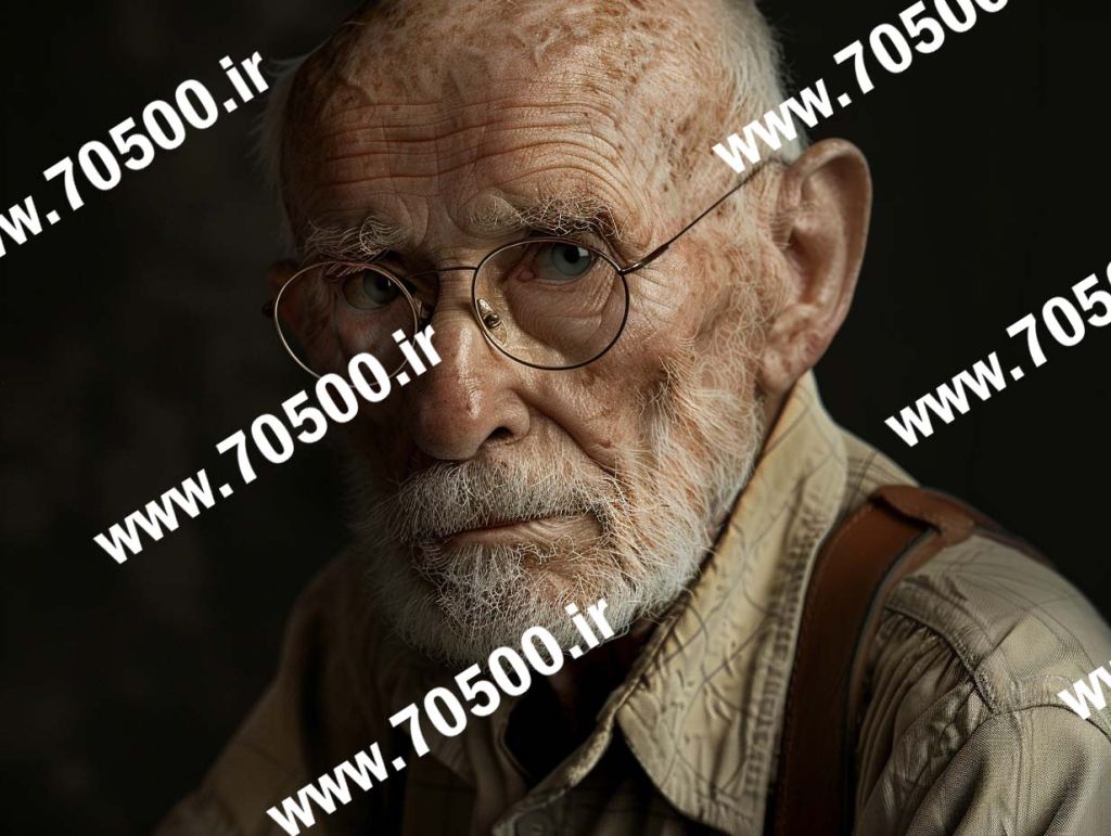 دانلود عکس با کیفیت عکس پرتره پیر مرد برای طراحی و نقاشی