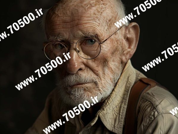 دانلود عکس با کیفیت عکس پرتره پیر مرد برای طراحی و نقاشی