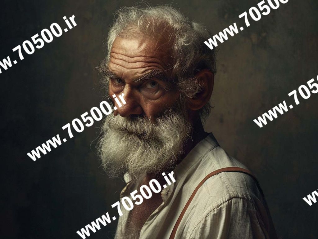 فروش عکس کیفیت پرتره پیر مرد ، عکس طراحی و نقاشی ، فروش عکس با کیفیت، دانلود عکس رایگان