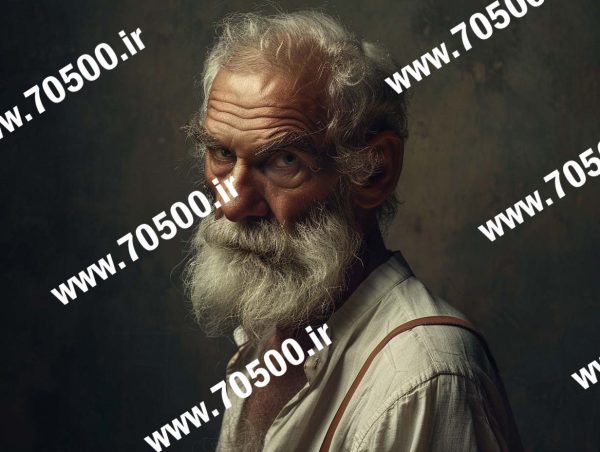 فروش عکس کیفیت پرتره پیر مرد ، عکس طراحی و نقاشی ، فروش عکس با کیفیت، دانلود عکس رایگان