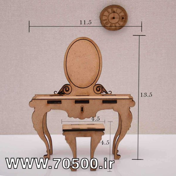 میز آینه ی خانه ی عروسکی