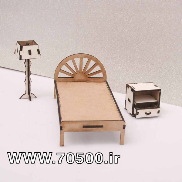 تخت یک نفره چوبی