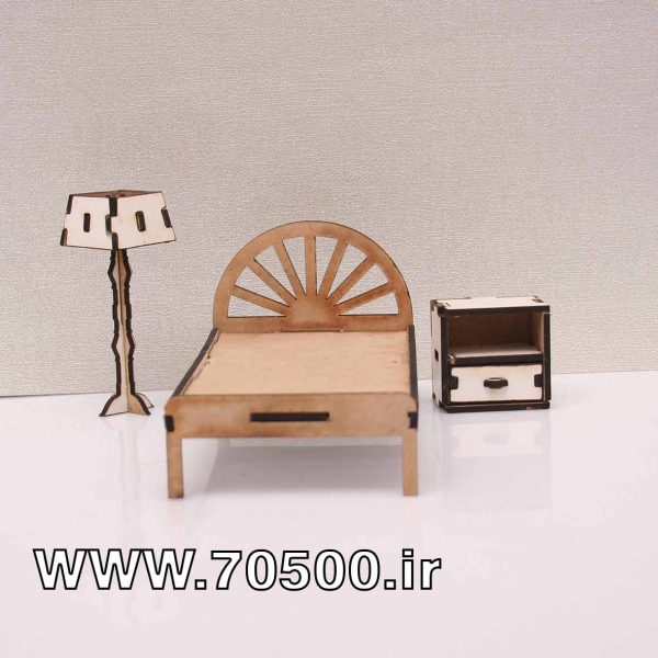 تخت یک نفره چوبی