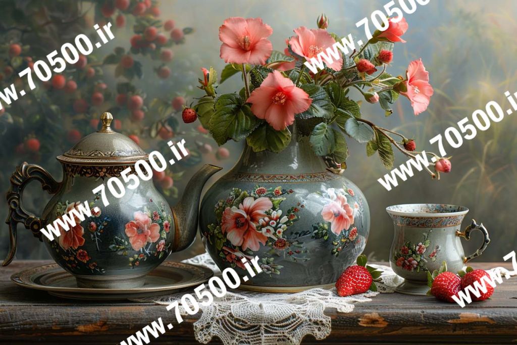 عکس گلدان چینی