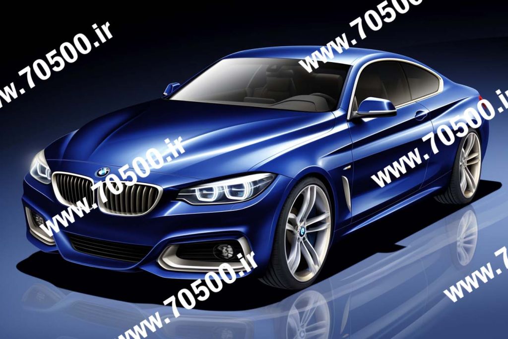 عکس ماشین  bmw  آبی متالیک