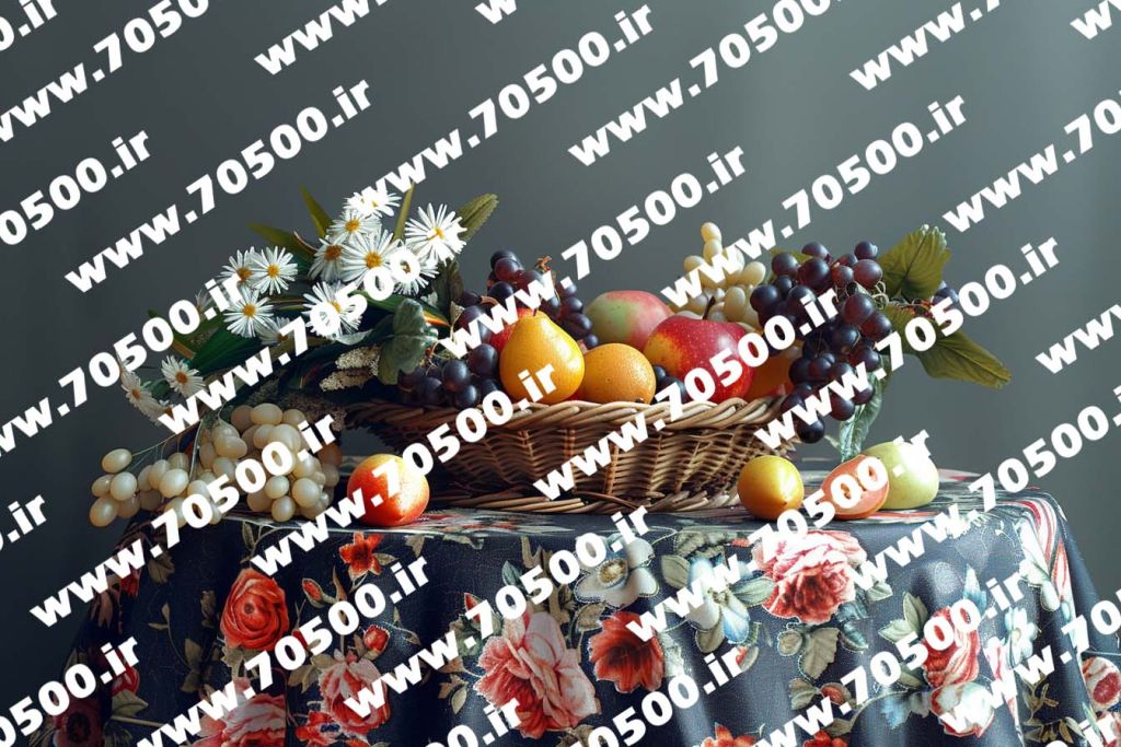 تصویر رایگان سبد میوه
