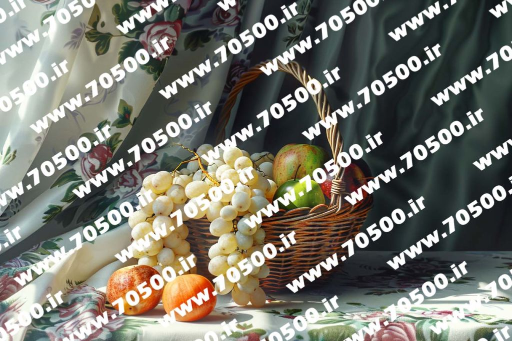 تصویر رایگان با کیفیت سبد میوه