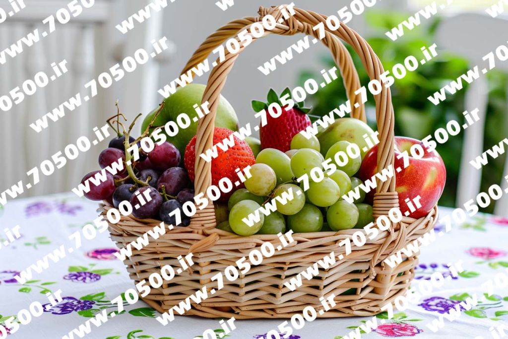دانلود تصویر رایگان با کیفیت سبد میوه