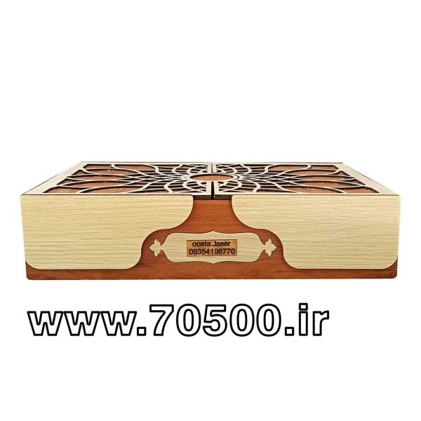 جعبه پذیرایی و تی بگ چوبی