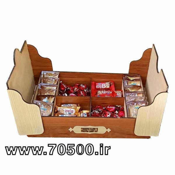 جعبه پذیرایی و تی بگ چوبی