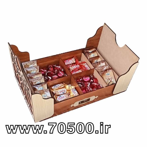 جعبه پذیرایی و تی بگ چوبی