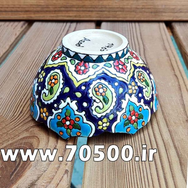 پیاله میناکاری طرح ترنج