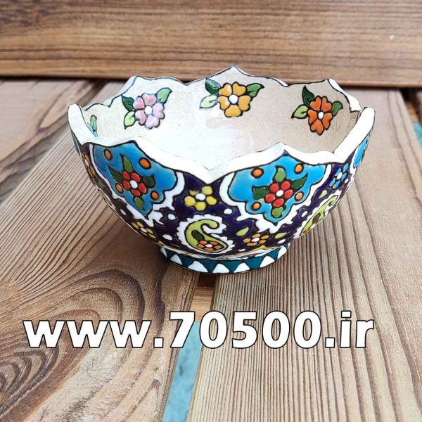 پیاله میناکاری طرح ترنج