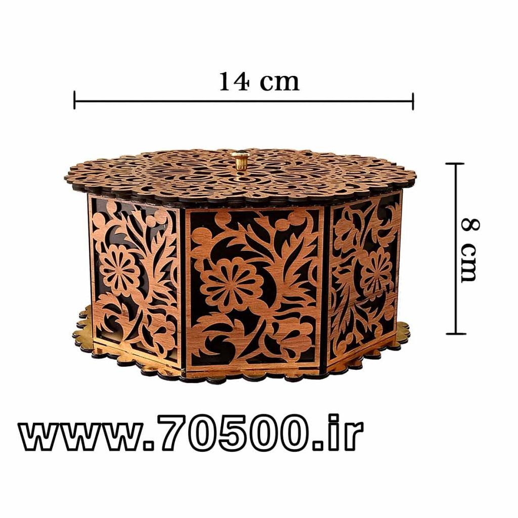 جعبه شکلات و آجیل طرح منبت