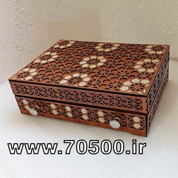 جعبه ی تی بگ و پذیرایی طرح منبت