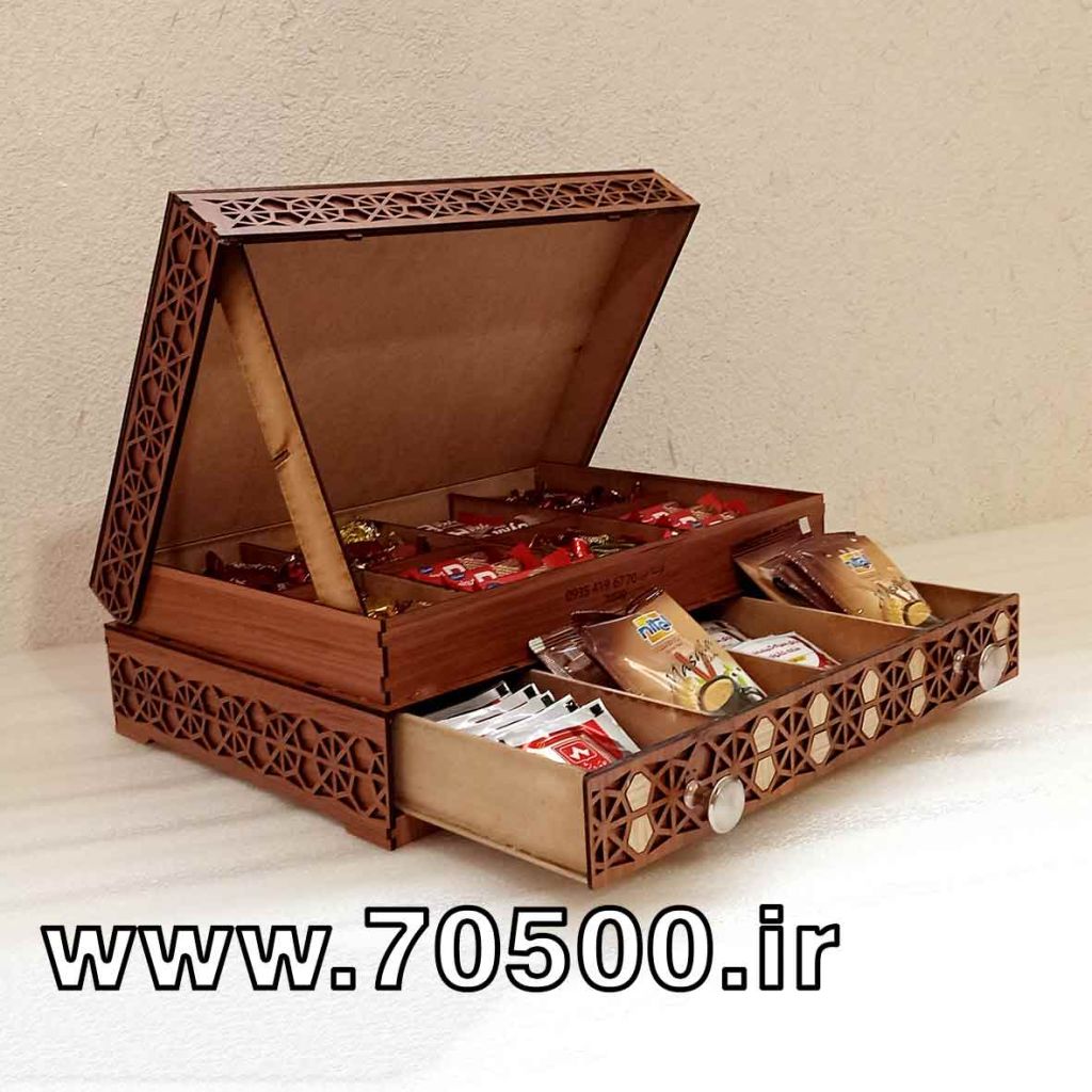 جعبه ی تی بگ و پذیرایی طرح منبت