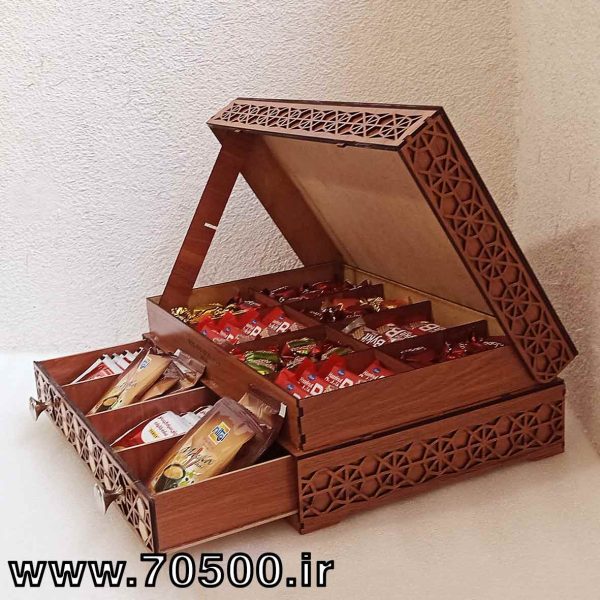 جعبه ی تی بگ و پذیرایی طرح منبت