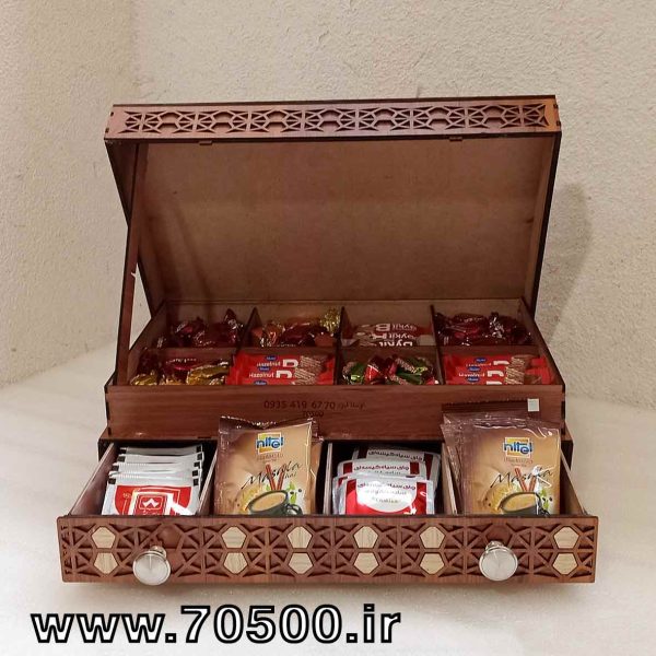 جعبه ی تی بگ و پذیرایی طرح منبت