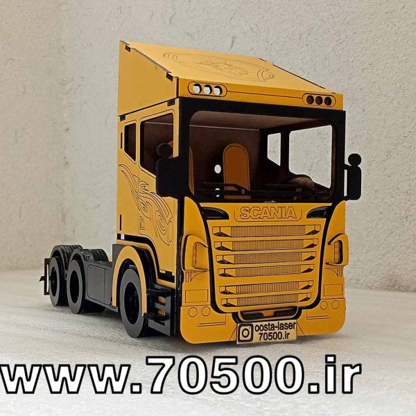  ماکت تریلی شیک با برش لیزری