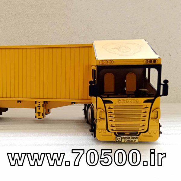  ماکت تریلی شیک با برش لیزری