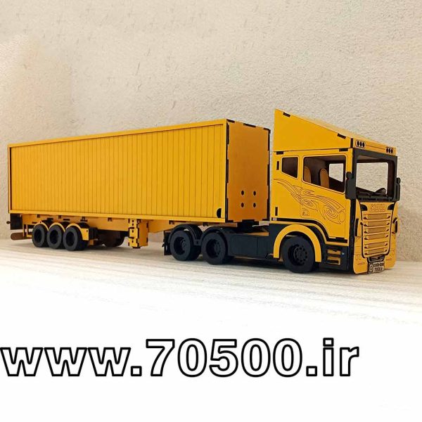  ماکت تریلی شیک با برش لیزری
