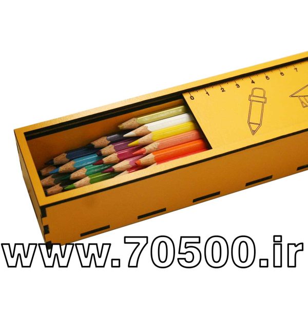 جامدادی چوبی با در کشویی