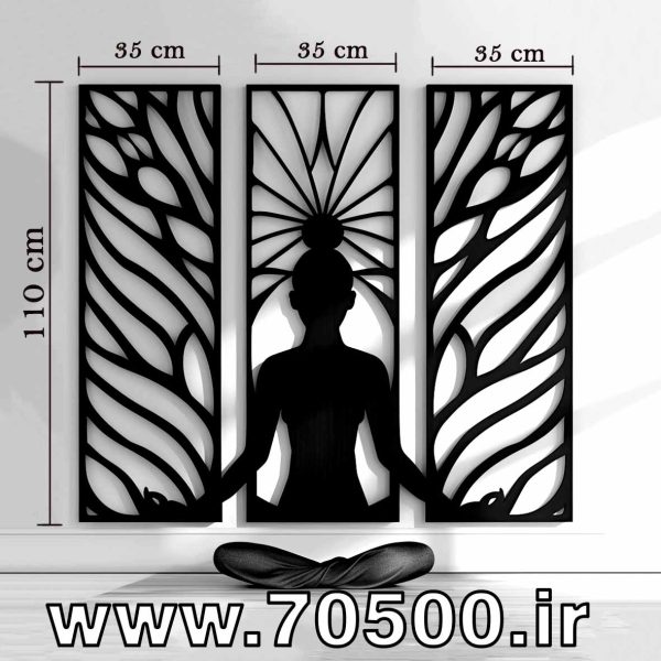 تابلو سه تکه طرح یوگا