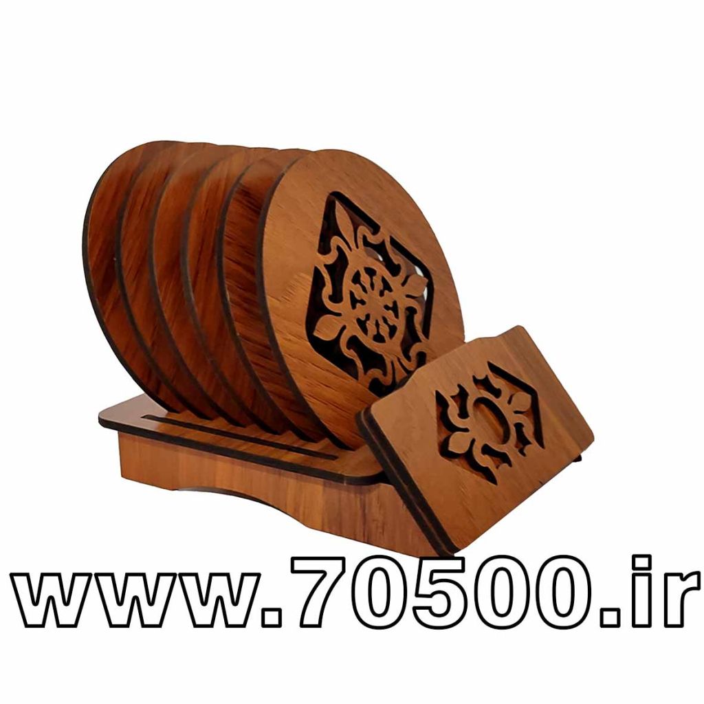 زیر لیوانی چوبی