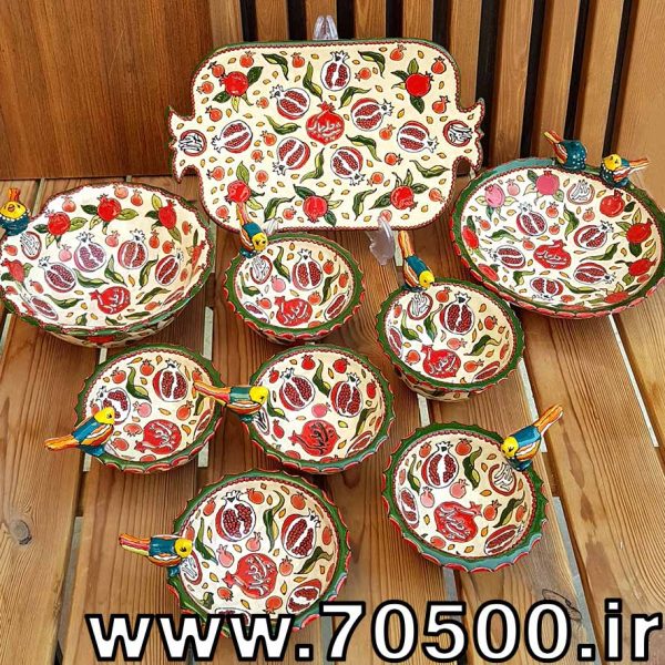فروش ست ظروف میناکاری طرح یلدا