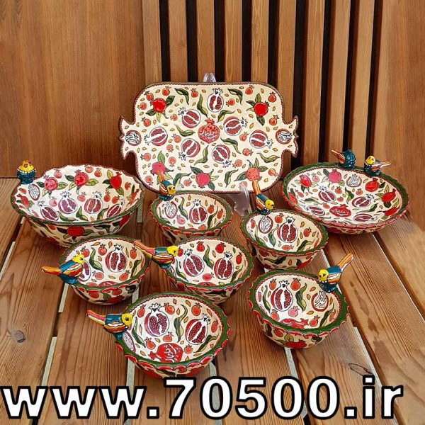 فروش ست ظروف میناکاری طرح یلدا