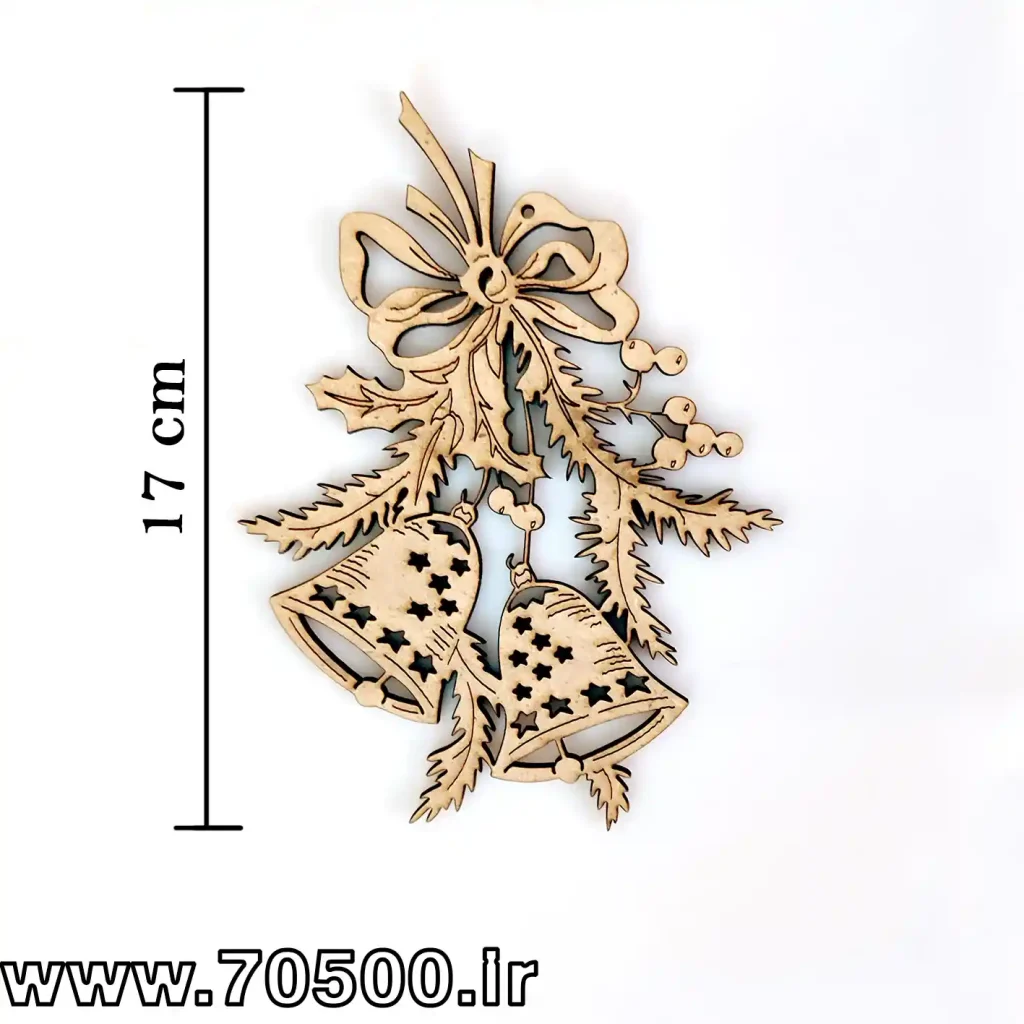 بیس دکوری زنگ کریسمس خام