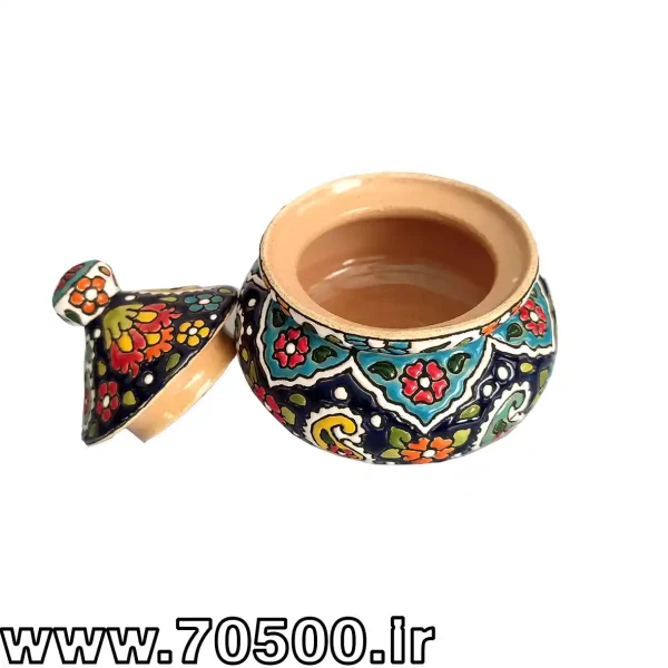 قندان سفال میناکاری همدان