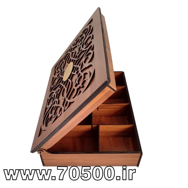 قیمت جعبه تی بگ پذیرایی و تنقلات چوبی