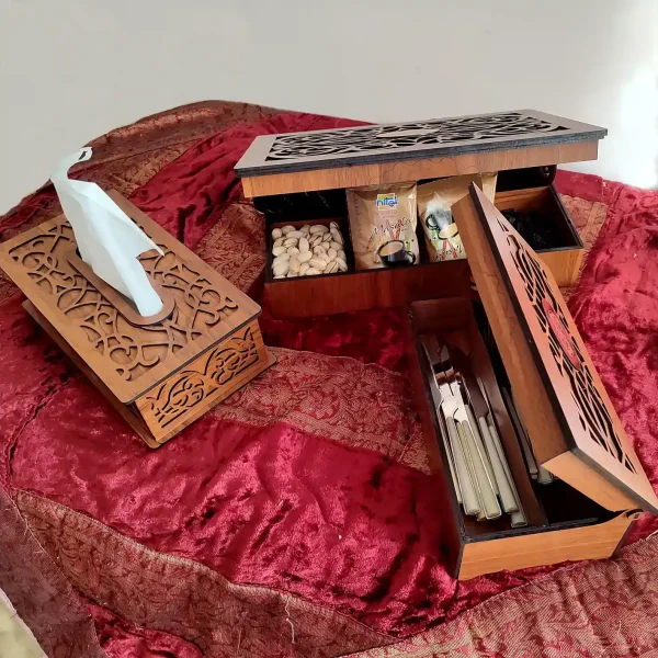ست پذیرایی سنتی چوبی