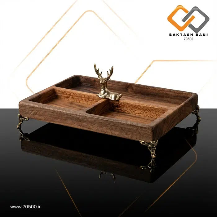 اردوخوری پایه‌دار چوب طبیعی