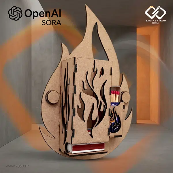 جعبه جاکبریتی چوبی