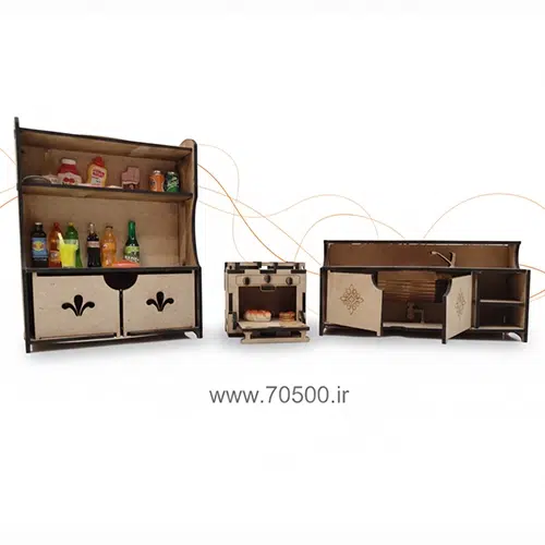 ست آشپزخانه خانه عروسکی