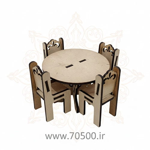 میز و صندلی غذاخوری مینیاتوری