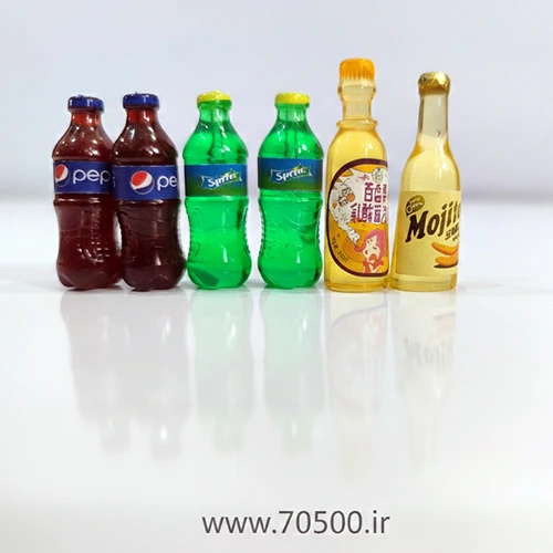 بطری شیشه‌ای نوشابه مینیاتوری