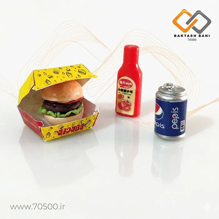 پک همبرگر مینیاتوری خانه عروسکی