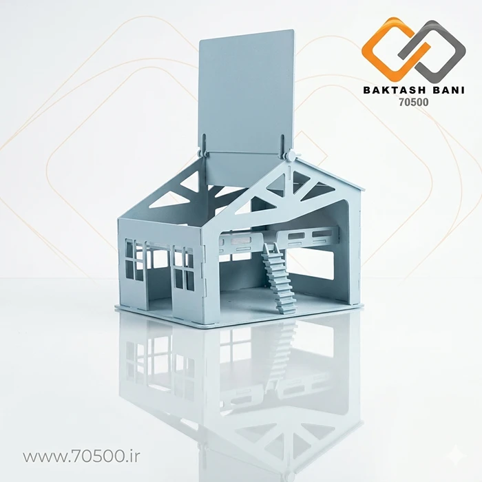 خانه عروسکی مینیاتوری با پارکینگ