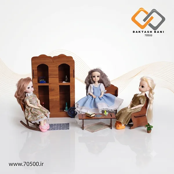 خرید لوازم خانه مینیاتوری چوبی باربی